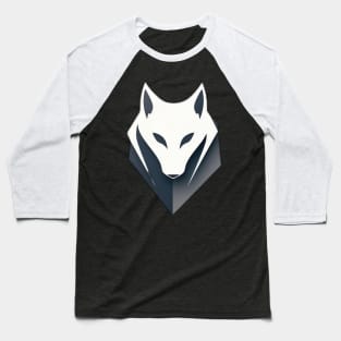 Frost Moon Wolf Shadow Baseball T-Shirt